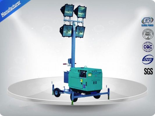 China tragbare bewegliche Lichtmast-Miete des einphasig-60Hz mit Dieselgenerator fournisseur