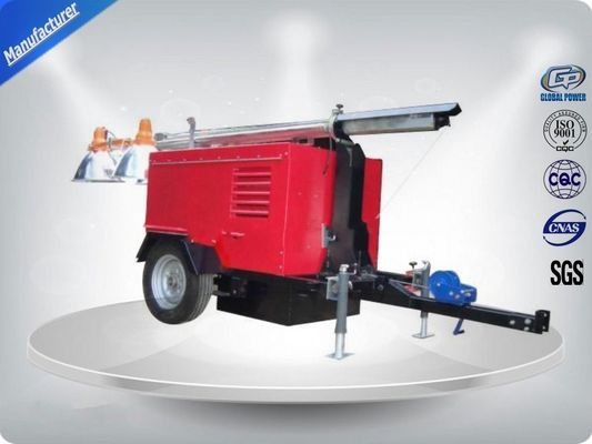 30Kw, Towable beweglicher Lichtmast der Energie-40Kw schalldicht mit Metallmast fournisseur